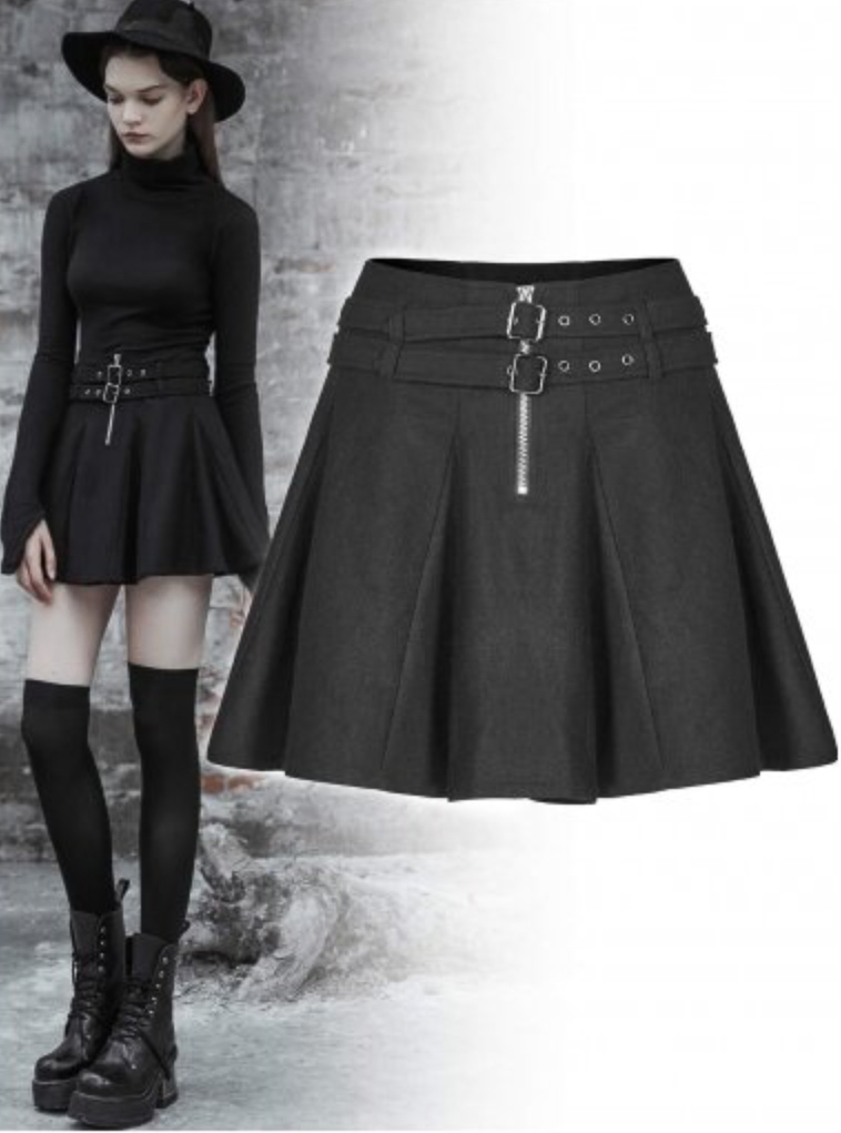 Falda corta vuelo negra Soul Barcelona