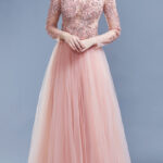 Vestido Manga Rosa