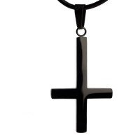 echcruzinvert PEQUEñoTAMAñoSK4110-etNox-Anhaenger-Black-Cross-upside-down-Edelstahl-schwarz-1_200x200