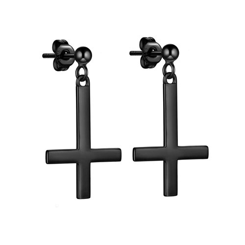 4025B-etNox-Ohrringe-Black-Cross-Edelstahl-1