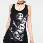 Camiseta 4 calaveras