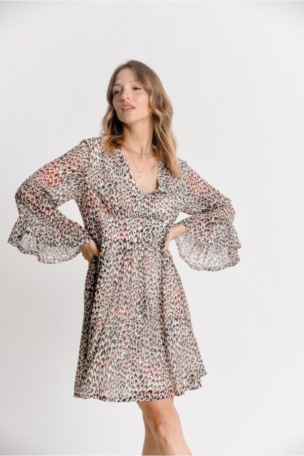molwild101424-vestido-corto-de-manga-mariposa-con-estampado-animal