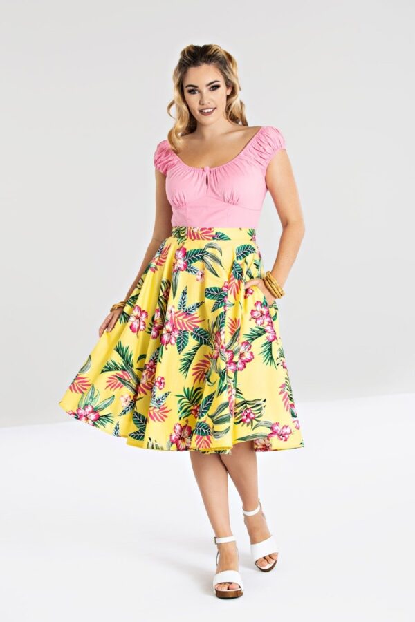 hlb50030-kalani-50s-skirt-yellow-02