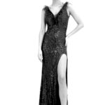 Vestido con Pluma