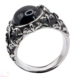anillo piedra negra