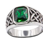 Anillo piedra verde