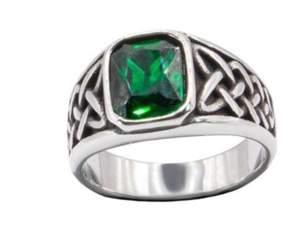 Anillo piedra verde