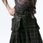 kilt tartan marron