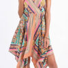 vestido tirantes asimétrico