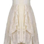 vestido crema
