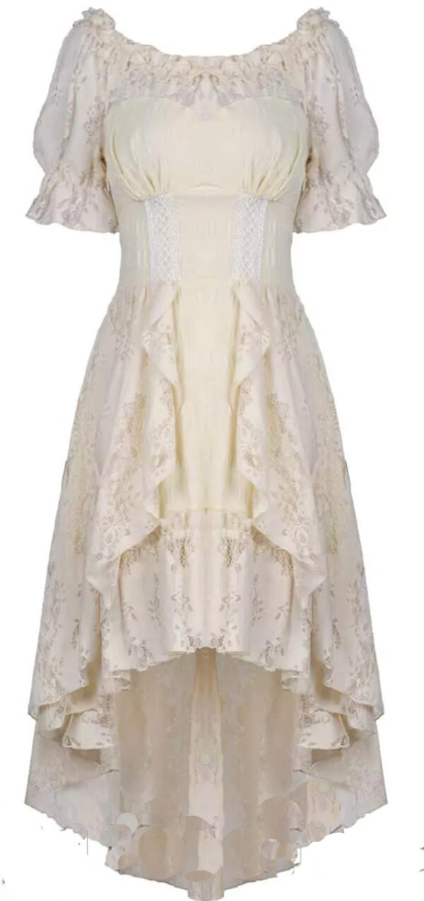 vestido crema