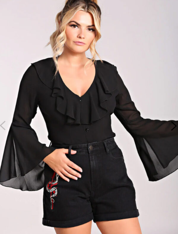 blusa negra