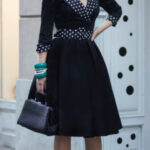 Vestido manga 3/4 negro