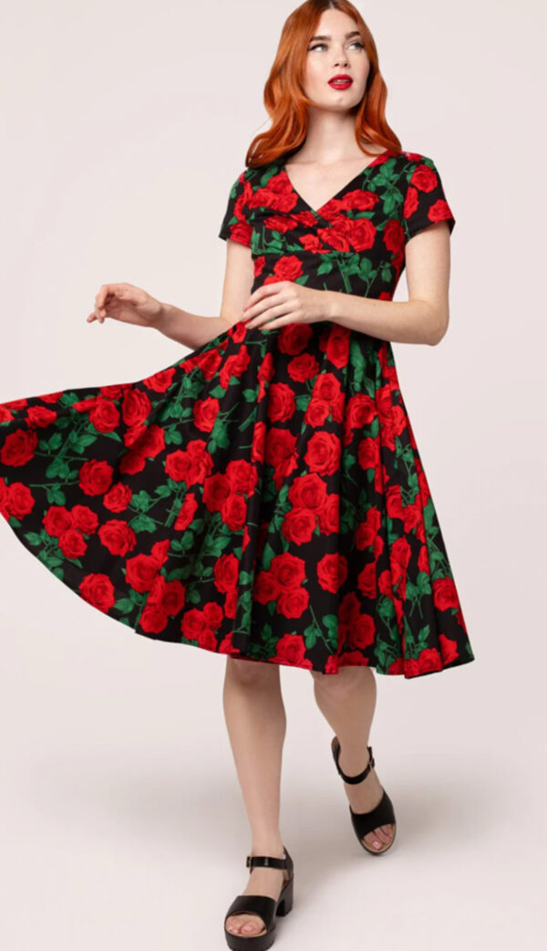 vestido rosas