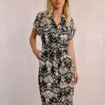 mol.vestvestido-camisero-de-manga-corta-con-estampado